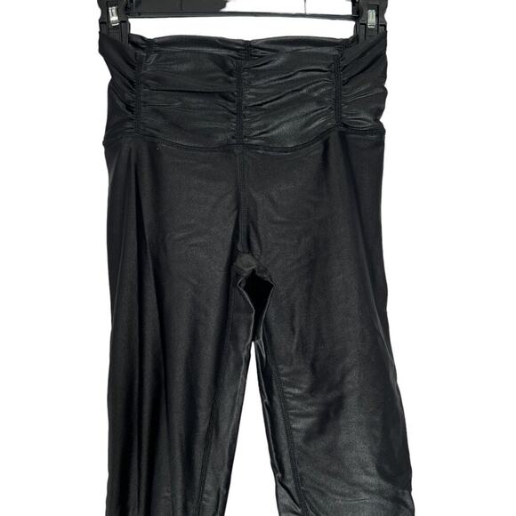 CARBON38 x CHILL BY WILL Shiny Cutout Leggings SIZE XS S Black Open Sides - Picture 8 of 12